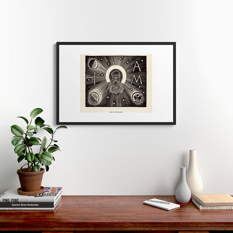"The Vision" by Rockwell Kent (1919) Framed Art Print