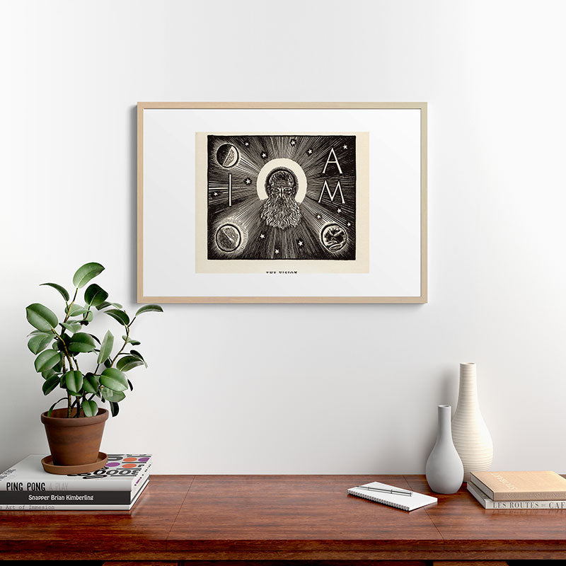 "The Vision" by Rockwell Kent (1919) Framed Art Print