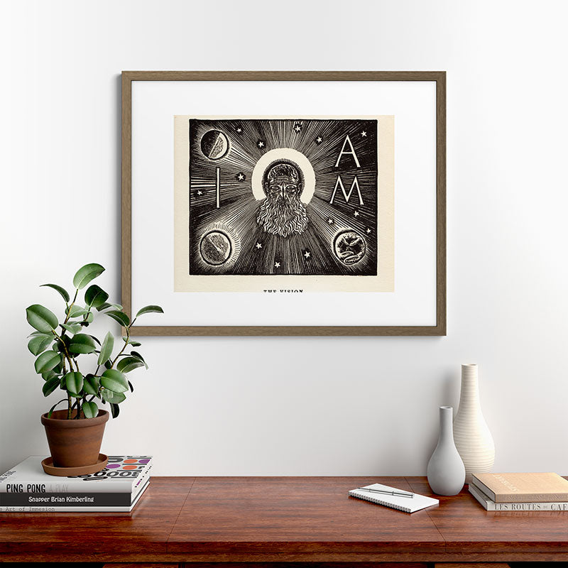 "The Vision" by Rockwell Kent (1919) Framed Art Print