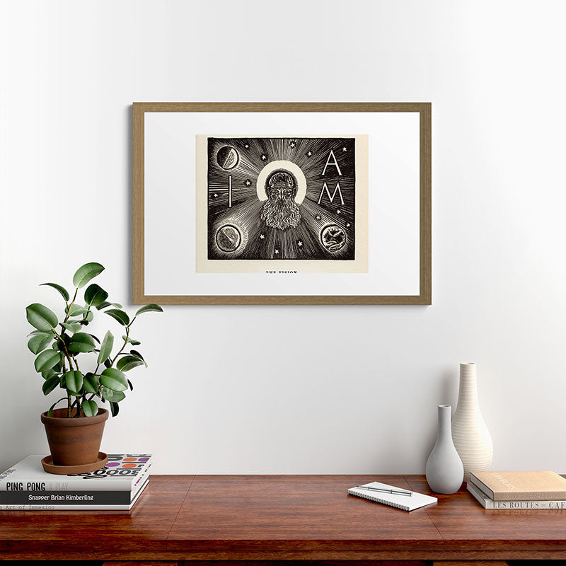 "The Vision" by Rockwell Kent (1919) Framed Art Print