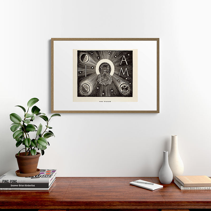 "The Vision" by Rockwell Kent (1919) Framed Art Print