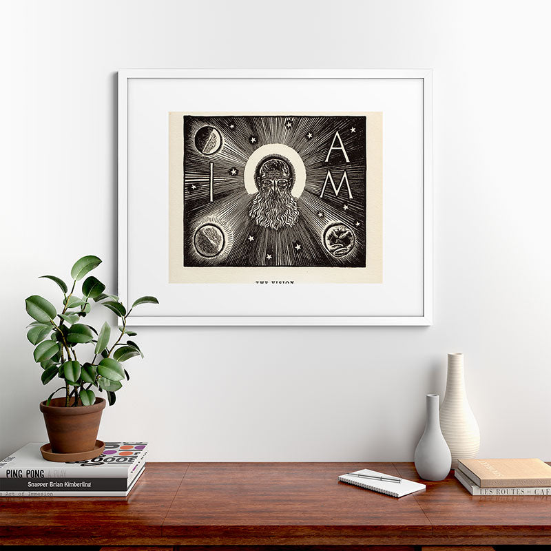"The Vision" by Rockwell Kent (1919) Framed Art Print