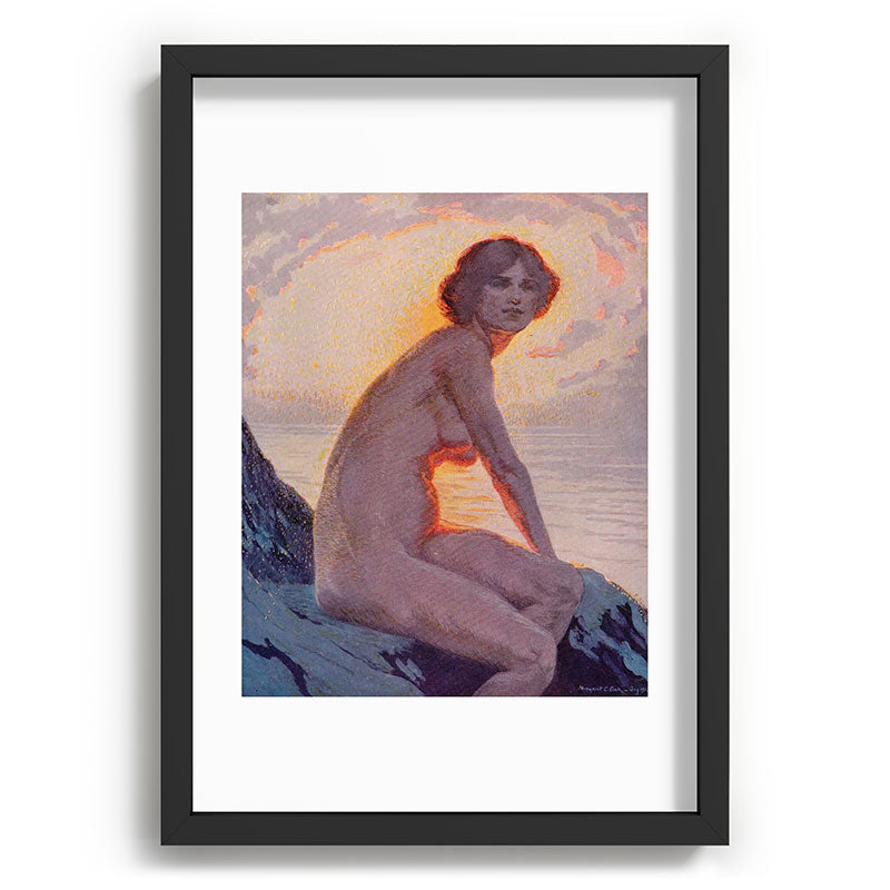 "They are calm, clear, well possess'd of themselves" (Margaret C. Cook, Leaves of Grass, 1913) Framed Art Print