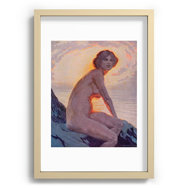 "They are calm, clear, well possess'd of themselves" (Margaret C. Cook, Leaves of Grass, 1913) Framed Art Print