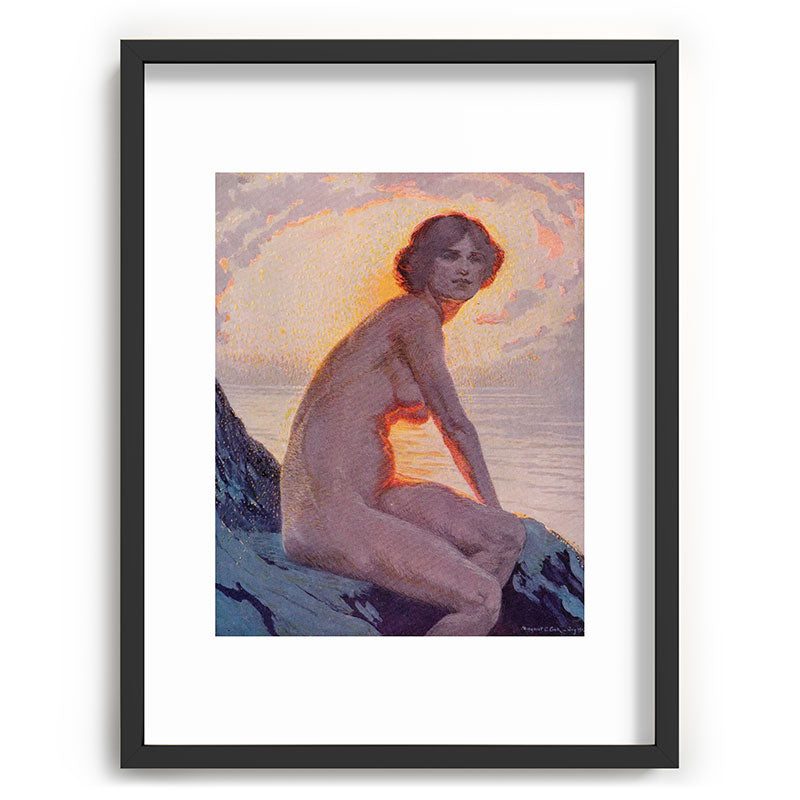 "They are calm, clear, well possess'd of themselves" (Margaret C. Cook, Leaves of Grass, 1913) Framed Art Print