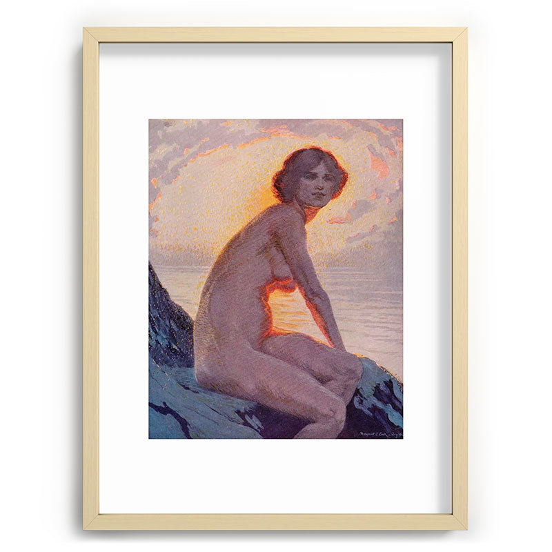 "They are calm, clear, well possess'd of themselves" (Margaret C. Cook, Leaves of Grass, 1913) Framed Art Print