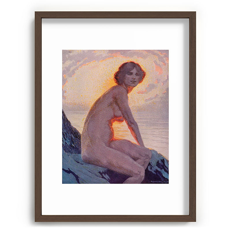 "They are calm, clear, well possess'd of themselves" (Margaret C. Cook, Leaves of Grass, 1913) Framed Art Print