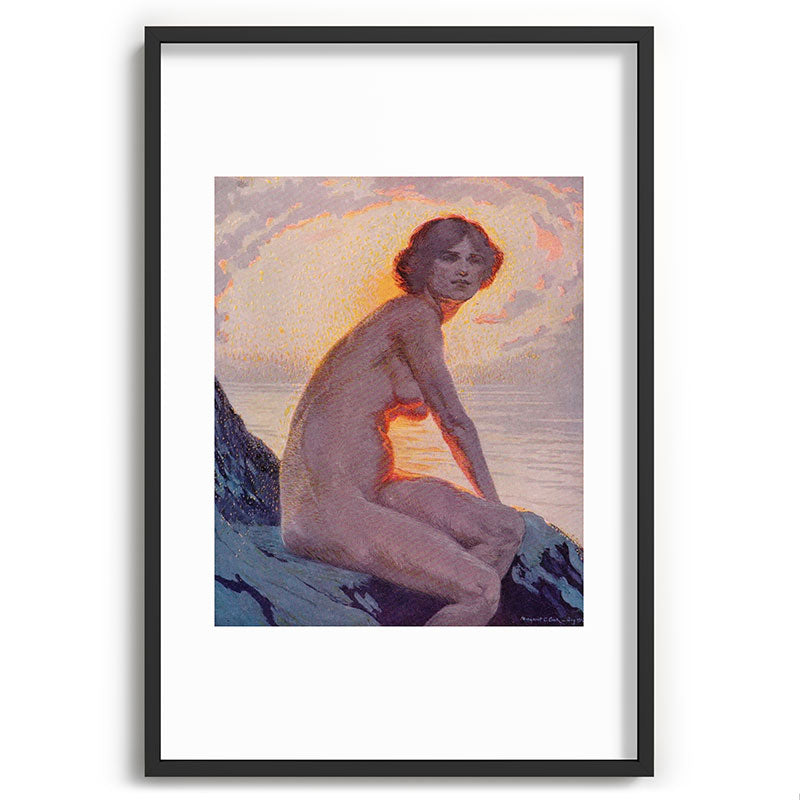 "They are calm, clear, well possess'd of themselves" (Margaret C. Cook, Leaves of Grass, 1913) Framed Art Print