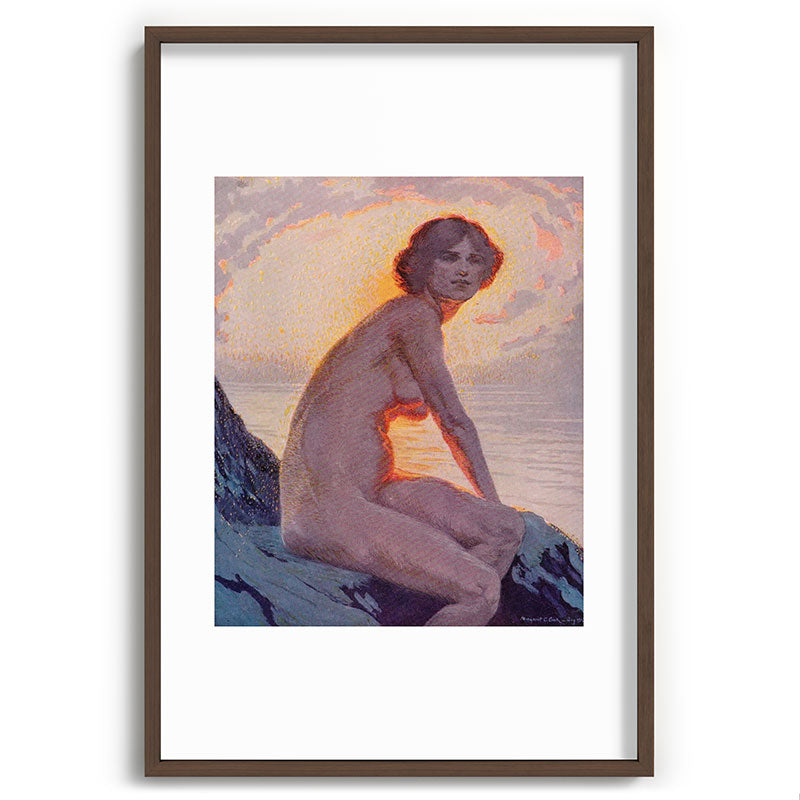 "They are calm, clear, well possess'd of themselves" (Margaret C. Cook, Leaves of Grass, 1913) Framed Art Print