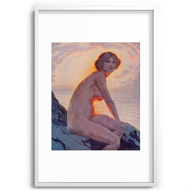 "They are calm, clear, well possess'd of themselves" (Margaret C. Cook, Leaves of Grass, 1913) Framed Art Print