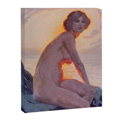 "They are calm, clear, well possess'd of themselves" (Margaret C. Cook, Leaves of Grass, 1913) Canvas Print