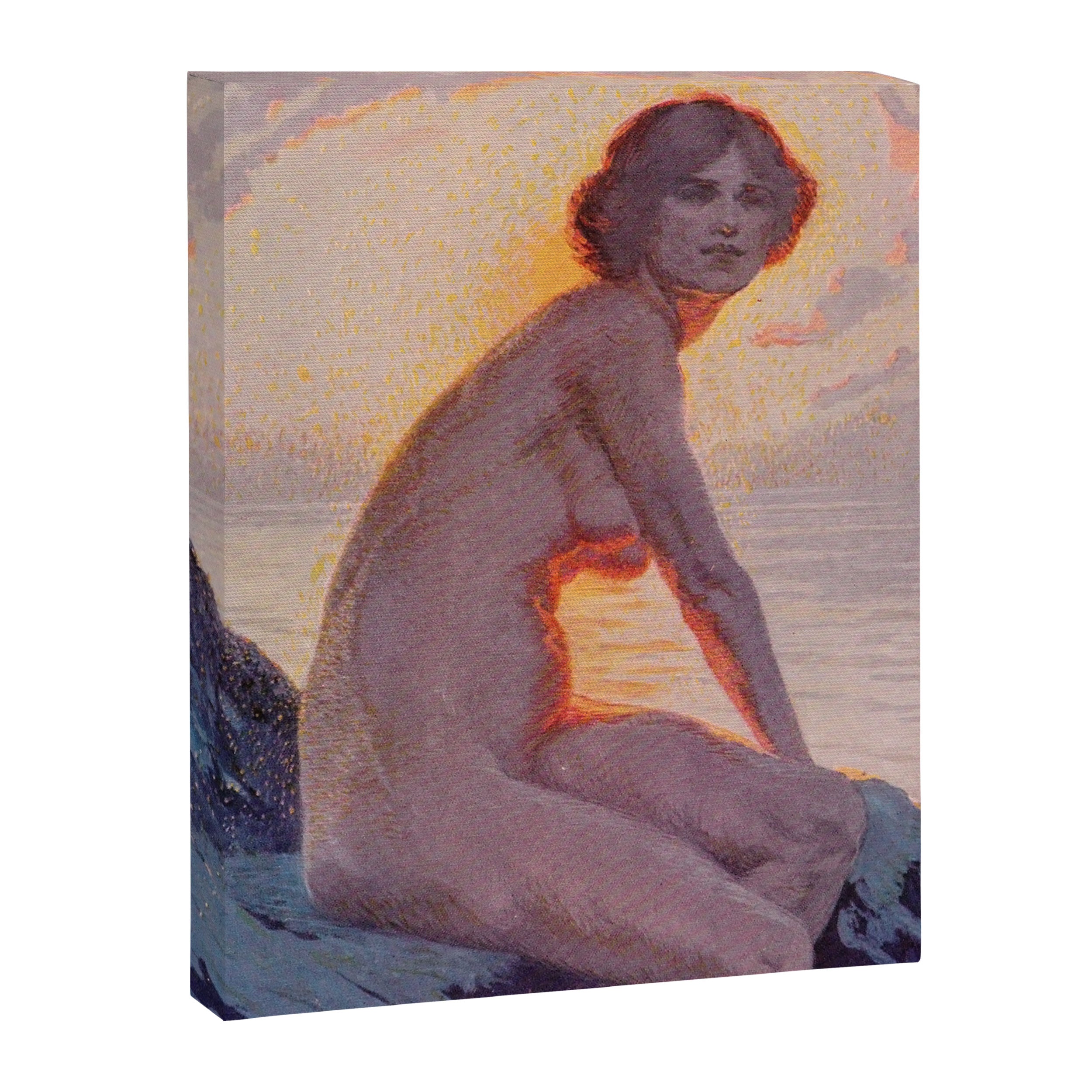 "They are calm, clear, well possess'd of themselves" (Margaret C. Cook, Leaves of Grass, 1913) Canvas Print