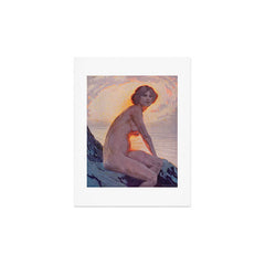 "They are calm, clear, well possess'd of themselves" (Margaret C. Cook, Leaves of Grass, 1913) Art Print