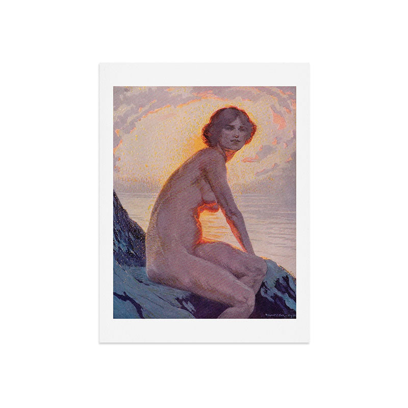 "They are calm, clear, well possess'd of themselves" (Margaret C. Cook, Leaves of Grass, 1913) Art Print