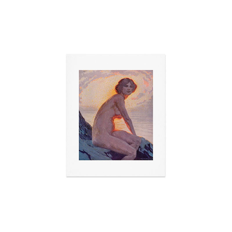 "They are calm, clear, well possess'd of themselves" (Margaret C. Cook, Leaves of Grass, 1913) Art Print