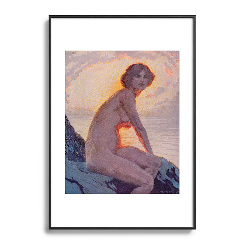 "They are calm, clear, well possess'd of themselves" (Margaret C. Cook, Leaves of Grass, 1913) Framed Art Print