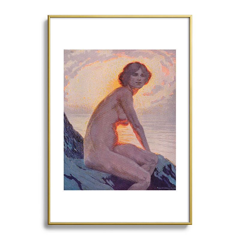 "They are calm, clear, well possess'd of themselves" (Margaret C. Cook, Leaves of Grass, 1913) Framed Art Print