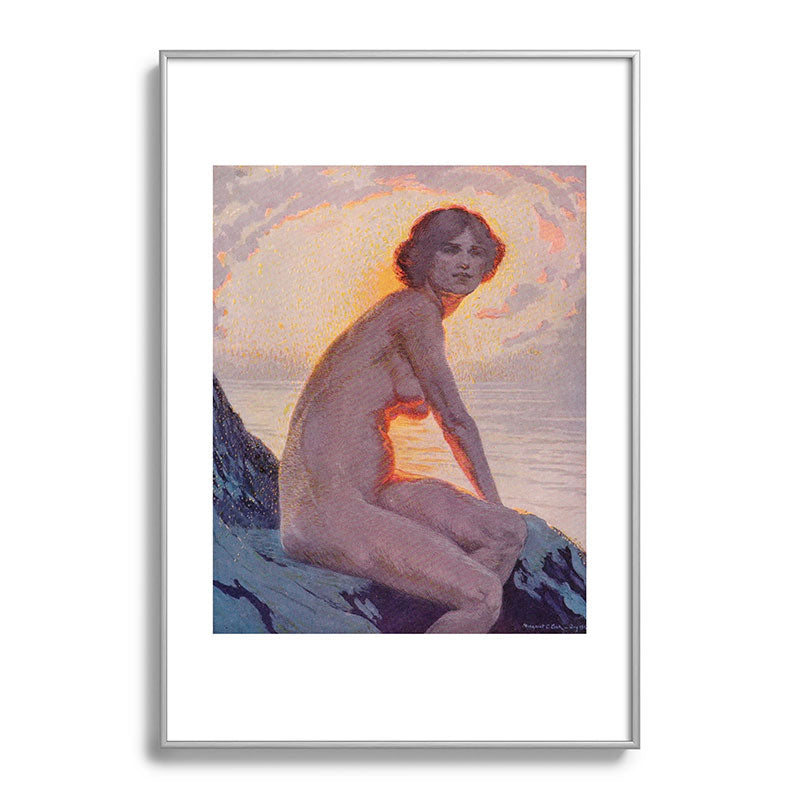 "They are calm, clear, well possess'd of themselves" (Margaret C. Cook, Leaves of Grass, 1913) Framed Art Print