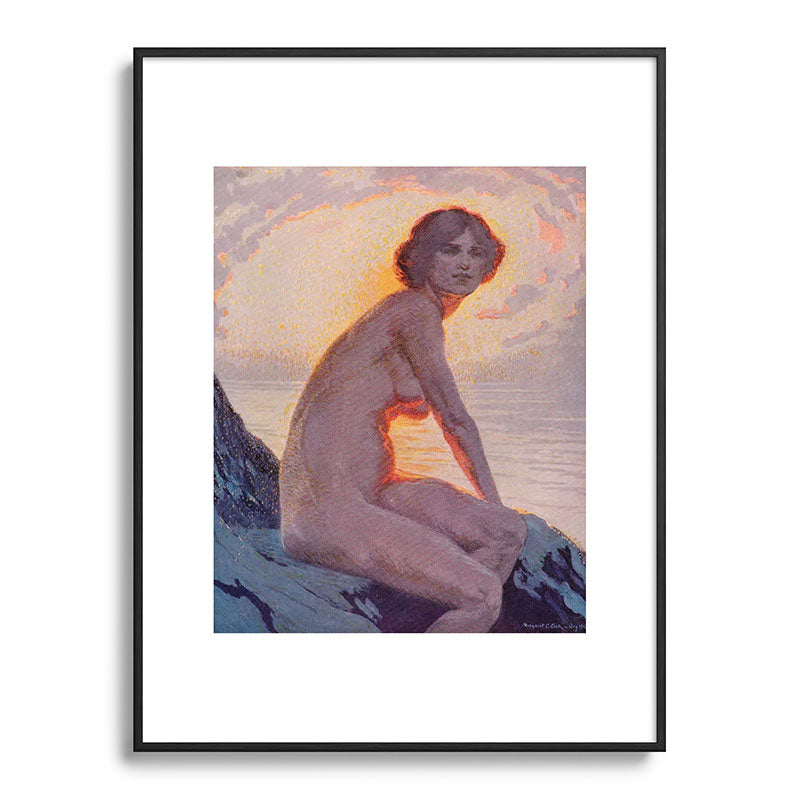 "They are calm, clear, well possess'd of themselves" (Margaret C. Cook, Leaves of Grass, 1913) Framed Art Print