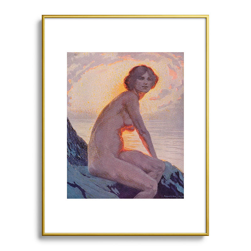 "They are calm, clear, well possess'd of themselves" (Margaret C. Cook, Leaves of Grass, 1913) Framed Art Print