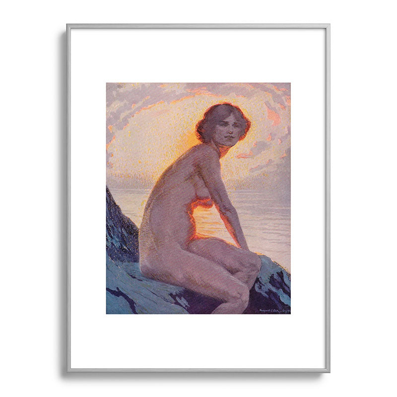 "They are calm, clear, well possess'd of themselves" (Margaret C. Cook, Leaves of Grass, 1913) Framed Art Print