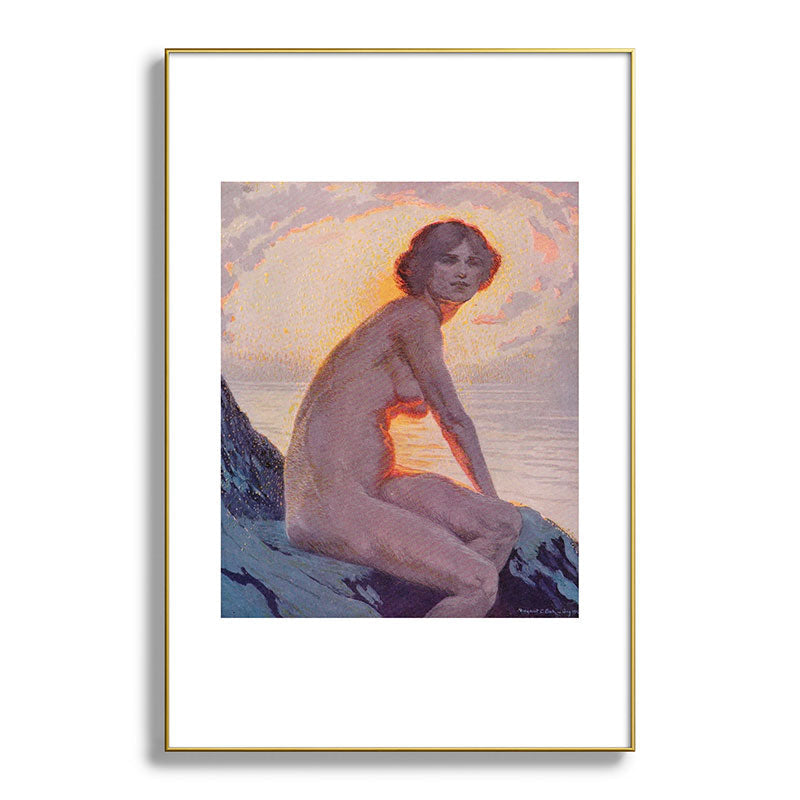 "They are calm, clear, well possess'd of themselves" (Margaret C. Cook, Leaves of Grass, 1913) Framed Art Print