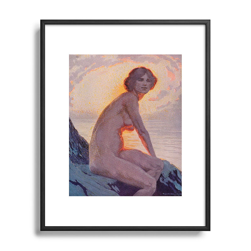 "They are calm, clear, well possess'd of themselves" (Margaret C. Cook, Leaves of Grass, 1913) Framed Art Print