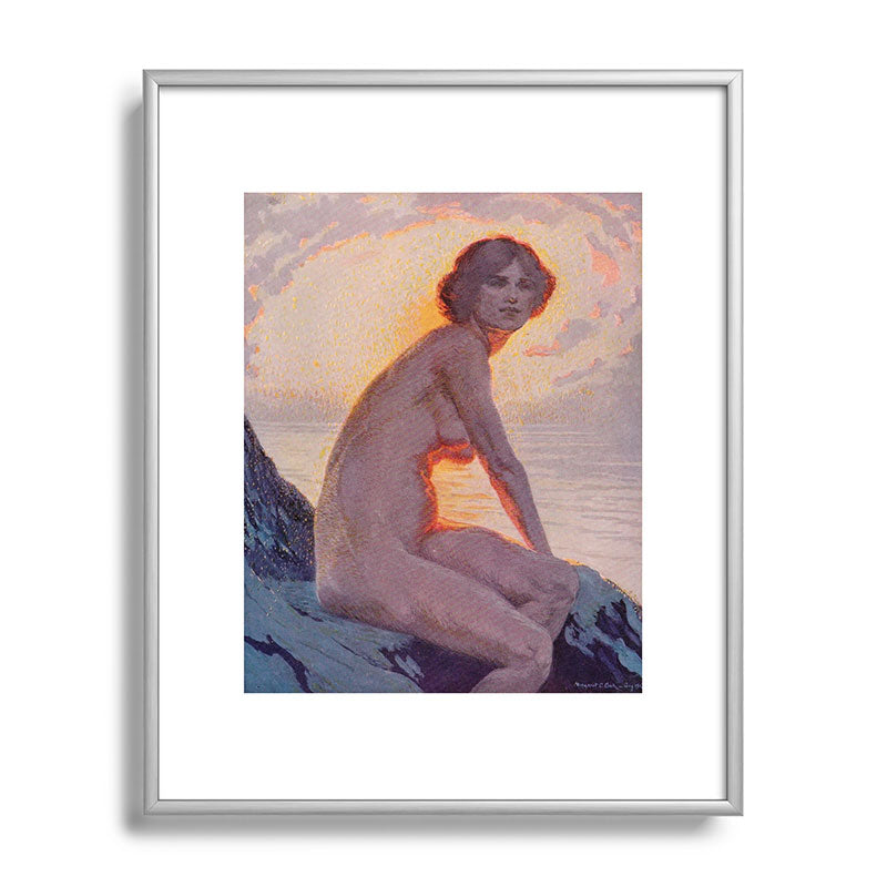 "They are calm, clear, well possess'd of themselves" (Margaret C. Cook, Leaves of Grass, 1913) Framed Art Print