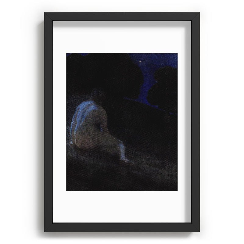 "Thoughts, silent thoughts, of Time and Space and Death" (Margaret C. Cook, Leaves of Grass, 1913) Framed Art Print