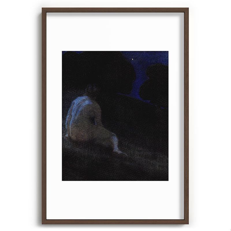 "Thoughts, silent thoughts, of Time and Space and Death" (Margaret C. Cook, Leaves of Grass, 1913) Framed Art Print