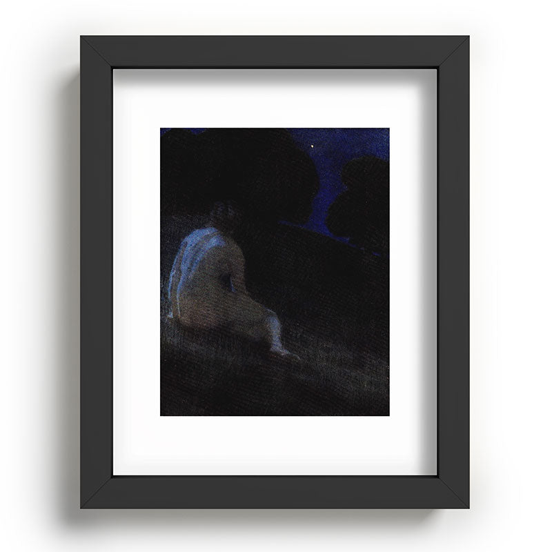 "Thoughts, silent thoughts, of Time and Space and Death" (Margaret C. Cook, Leaves of Grass, 1913) Framed Art Print