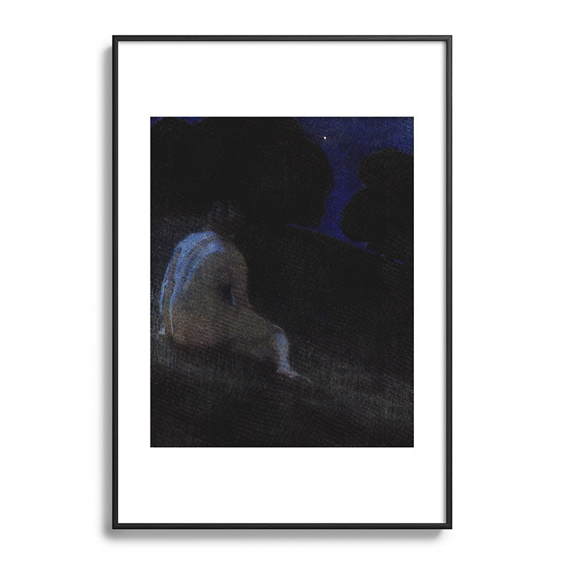 "Thoughts, silent thoughts, of Time and Space and Death" (Margaret C. Cook, Leaves of Grass, 1913) Framed Art Print