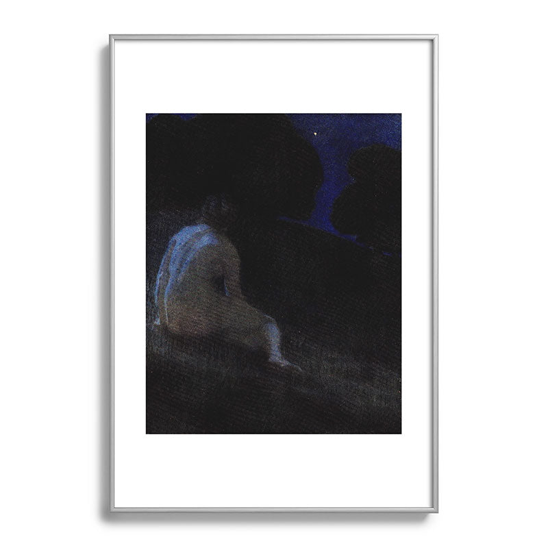 "Thoughts, silent thoughts, of Time and Space and Death" (Margaret C. Cook, Leaves of Grass, 1913) Framed Art Print