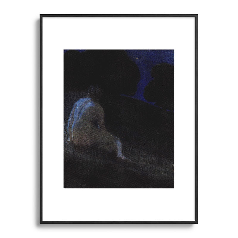 "Thoughts, silent thoughts, of Time and Space and Death" (Margaret C. Cook, Leaves of Grass, 1913) Framed Art Print