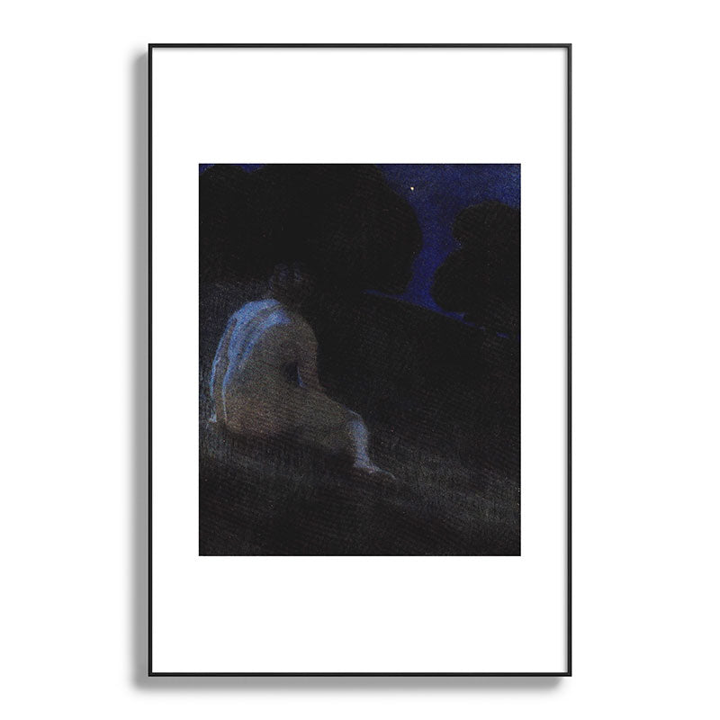 "Thoughts, silent thoughts, of Time and Space and Death" (Margaret C. Cook, Leaves of Grass, 1913) Framed Art Print