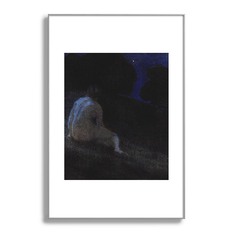 "Thoughts, silent thoughts, of Time and Space and Death" (Margaret C. Cook, Leaves of Grass, 1913) Framed Art Print