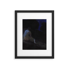 "Thoughts, silent thoughts, of Time and Space and Death" (Margaret C. Cook, Leaves of Grass, 1913) Framed Art Print