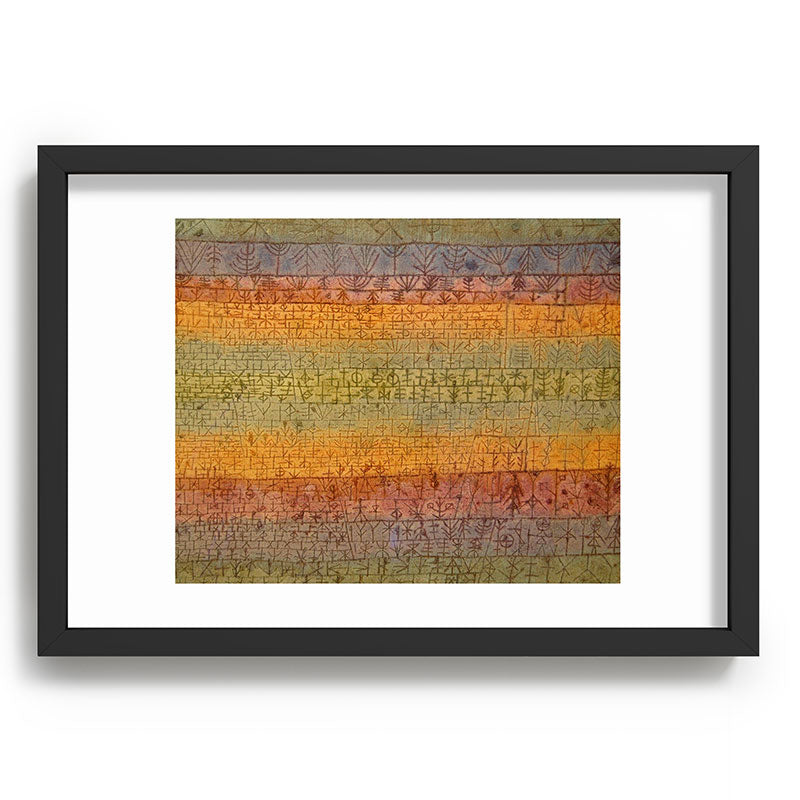 "Tree Nursery" by Paul Klee (1929) Framed Art Print