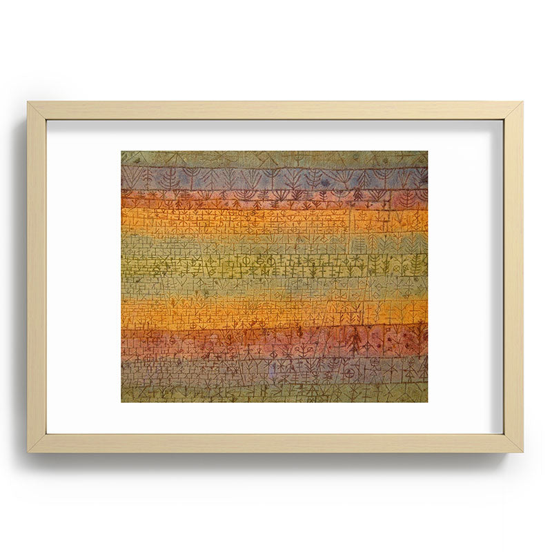 "Tree Nursery" by Paul Klee (1929) Framed Art Print