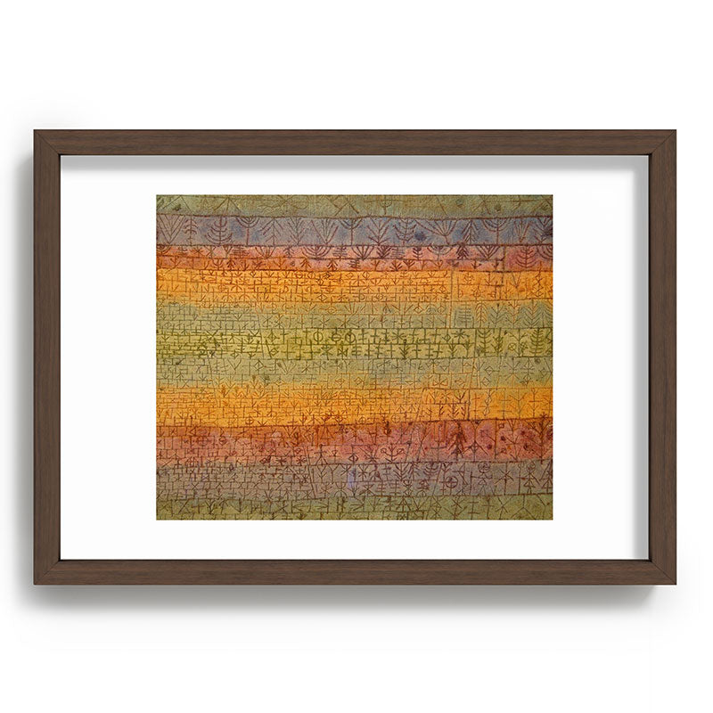"Tree Nursery" by Paul Klee (1929) Framed Art Print
