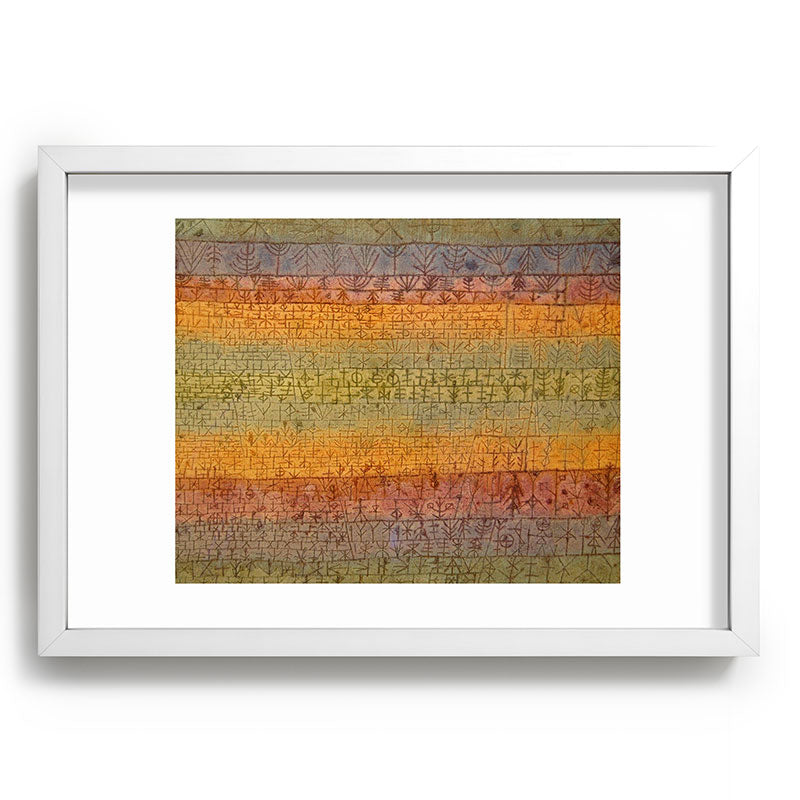 "Tree Nursery" by Paul Klee (1929) Framed Art Print