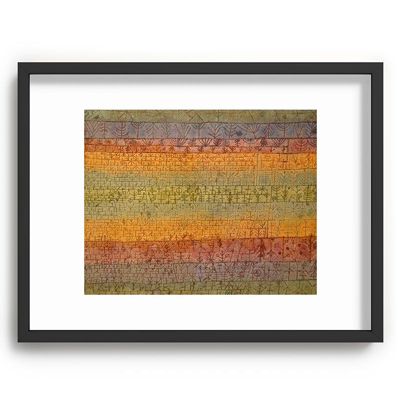 "Tree Nursery" by Paul Klee (1929) Framed Art Print