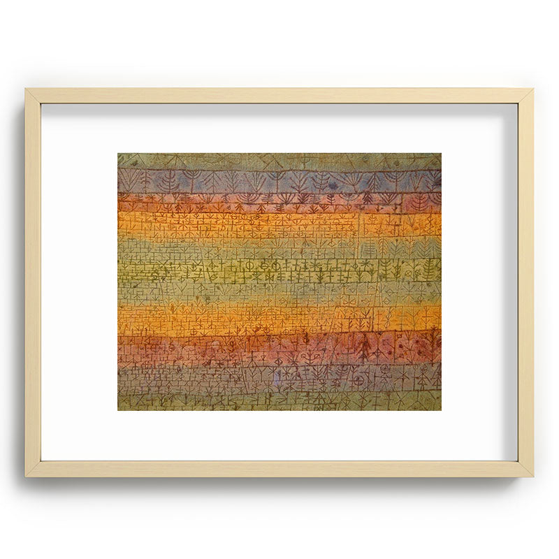 "Tree Nursery" by Paul Klee (1929) Framed Art Print