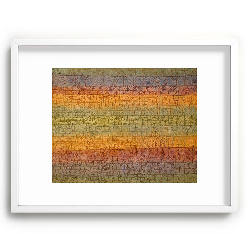 "Tree Nursery" by Paul Klee (1929) Framed Art Print