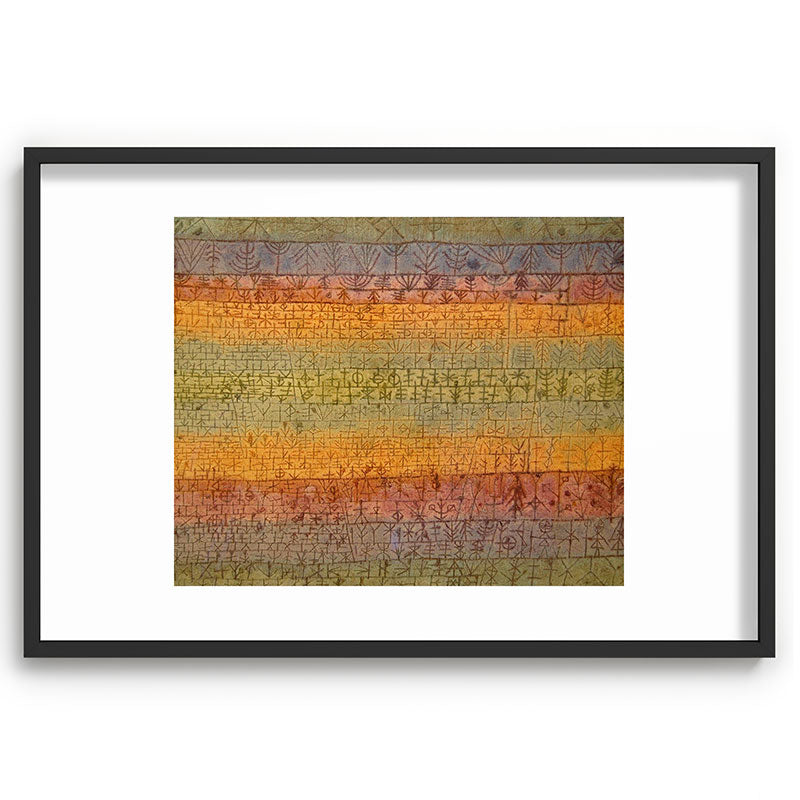 "Tree Nursery" by Paul Klee (1929) Framed Art Print