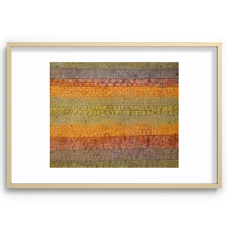 "Tree Nursery" by Paul Klee (1929) Framed Art Print