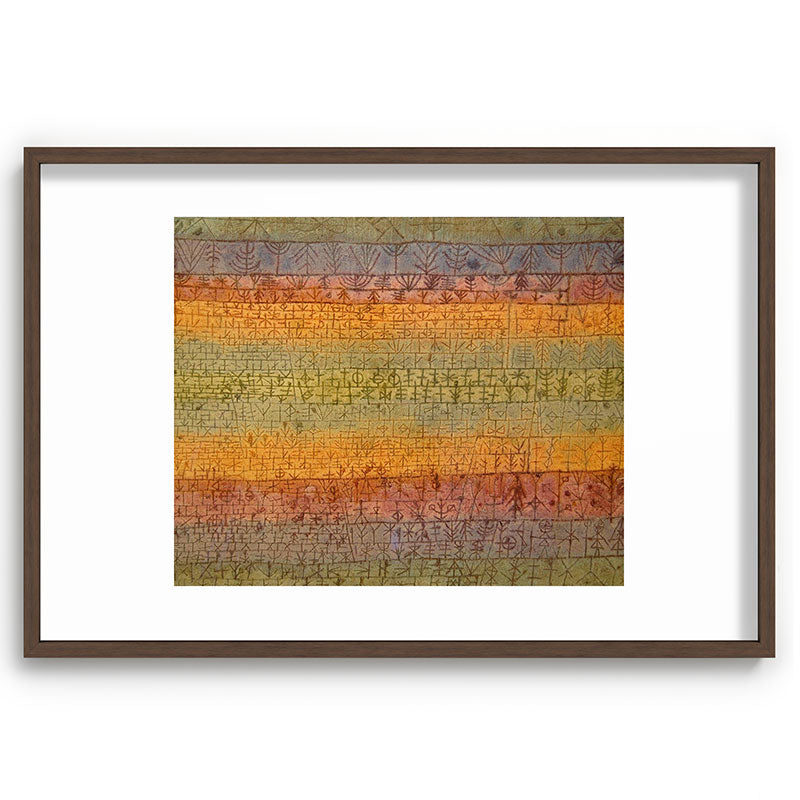 "Tree Nursery" by Paul Klee (1929) Framed Art Print