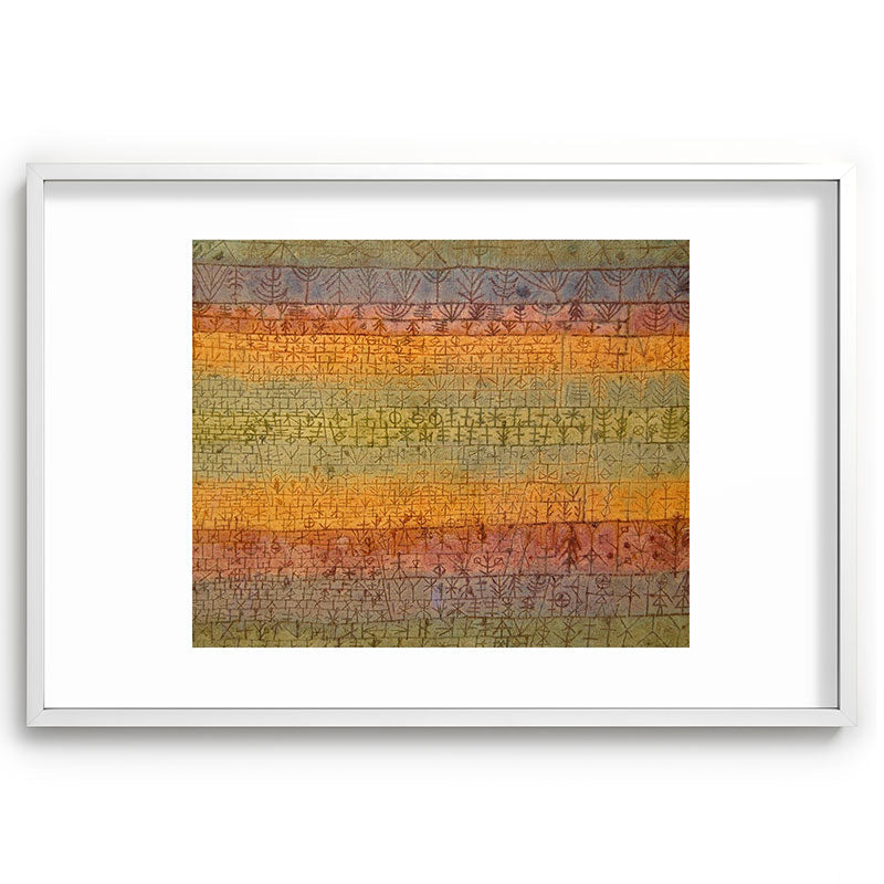 "Tree Nursery" by Paul Klee (1929) Framed Art Print