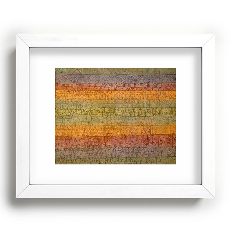 "Tree Nursery" by Paul Klee (1929) Framed Art Print
