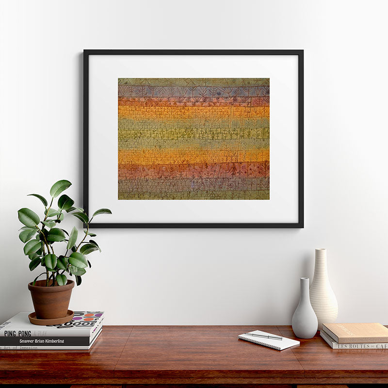 "Tree Nursery" by Paul Klee (1929) Framed Art Print